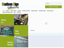 Tablet Screenshot of madisonsign.com